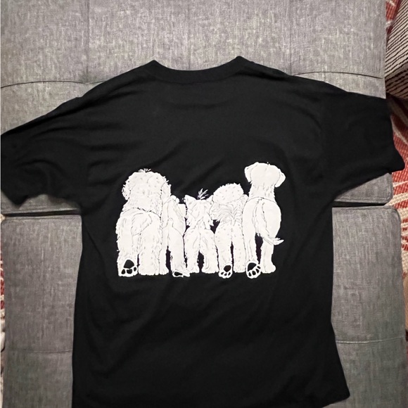 Heads and Tails Dog Vintage Shirt -Jerzees, XL, Black - Picture 4 of 5